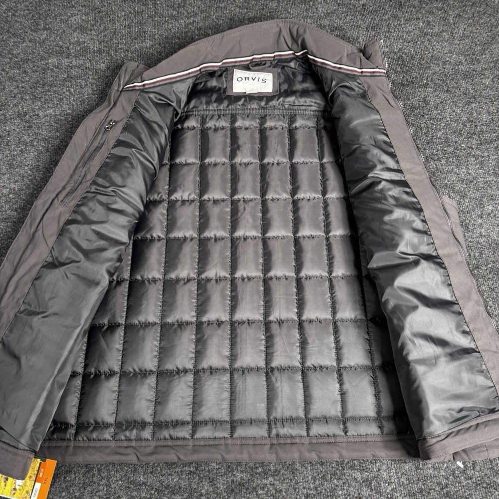 Orvis Vest Mens Size XXL Gray Blazer‎ Quilted Jacket Sleeveless 1174138 BIG NWT - Picture 7 of 12